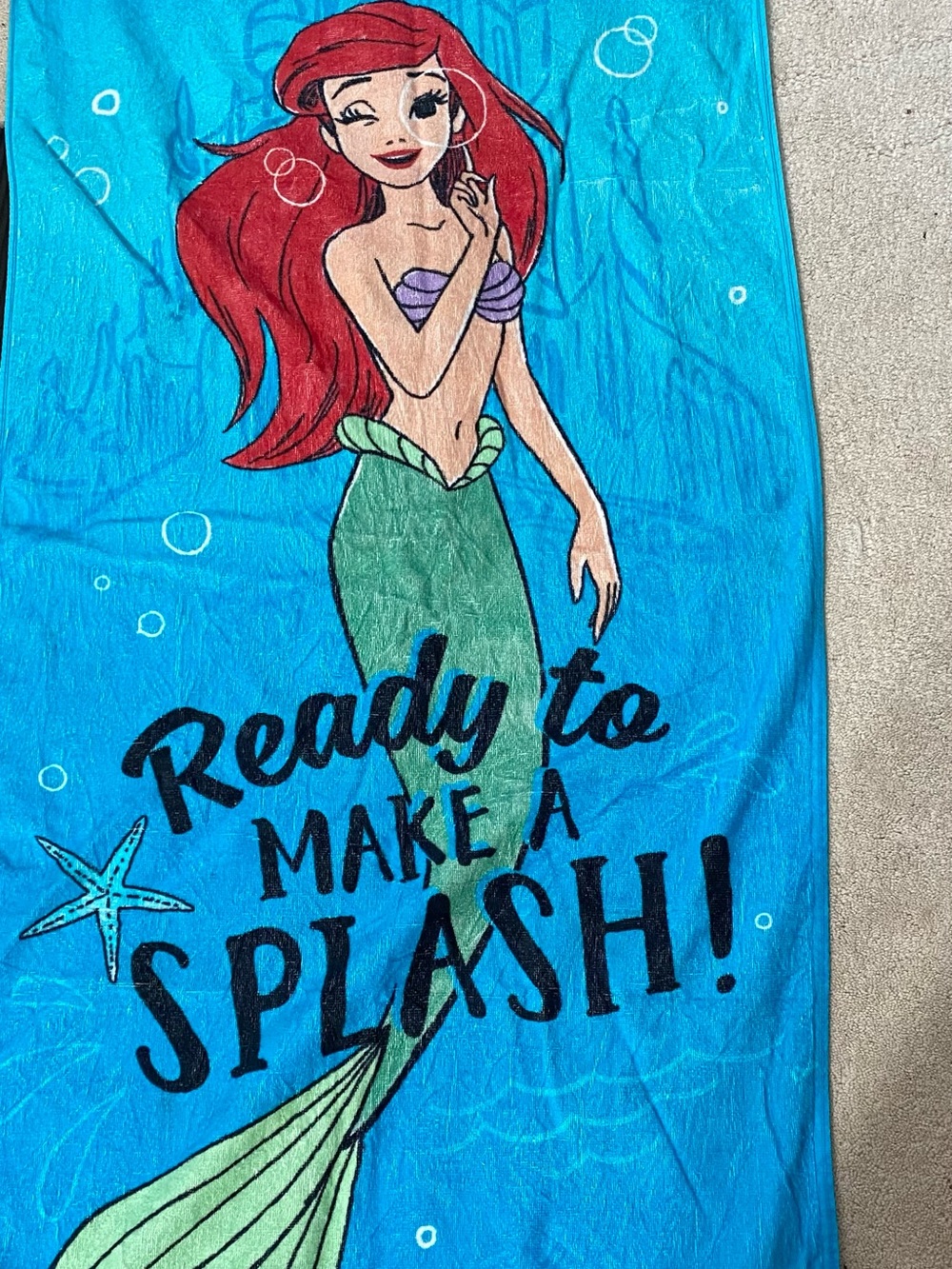 The Little Mermaid towel